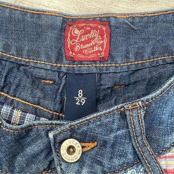 Lucky Brand quilted patchwork denim shorts - Picture 7 of 16